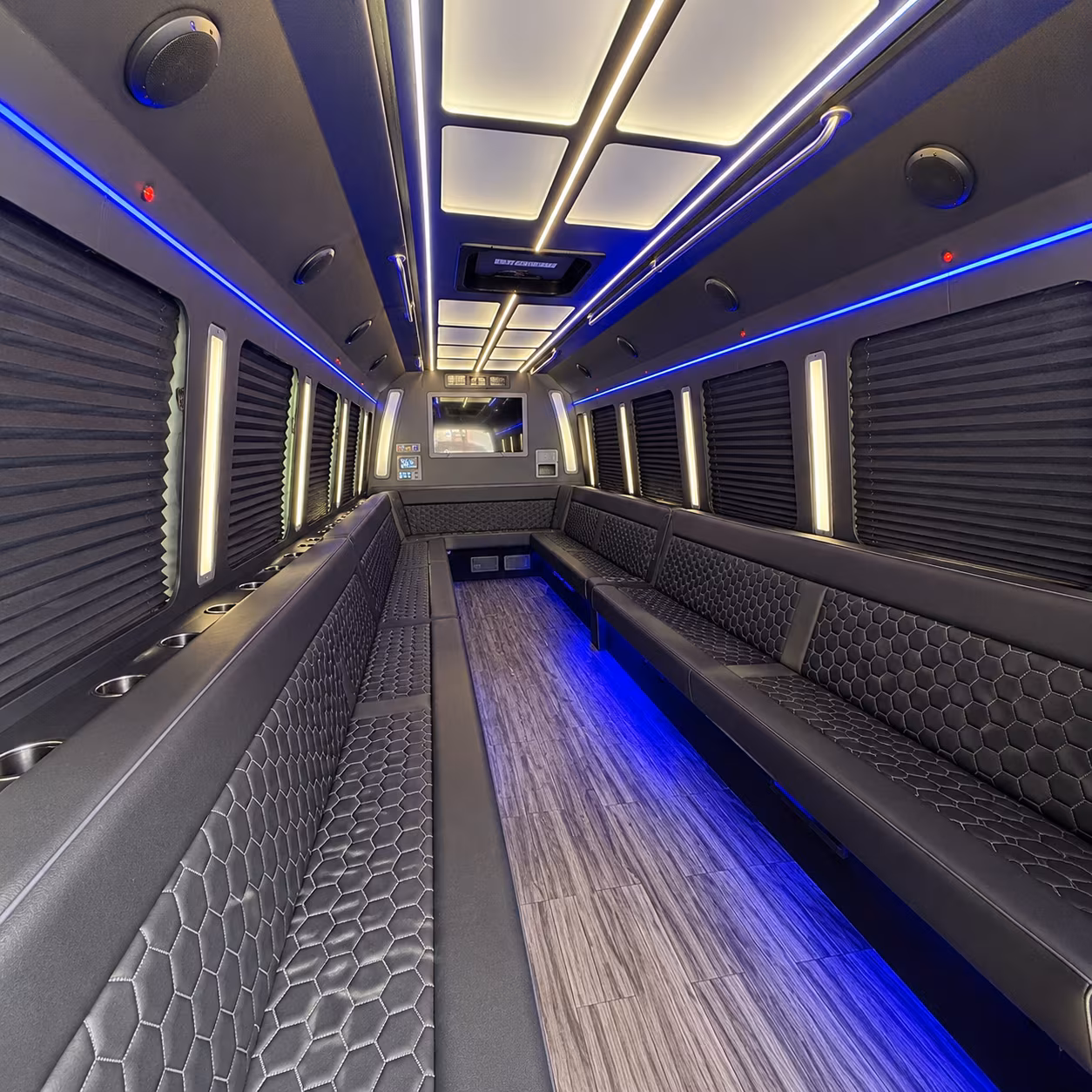 naples 30 passenger party bus interior